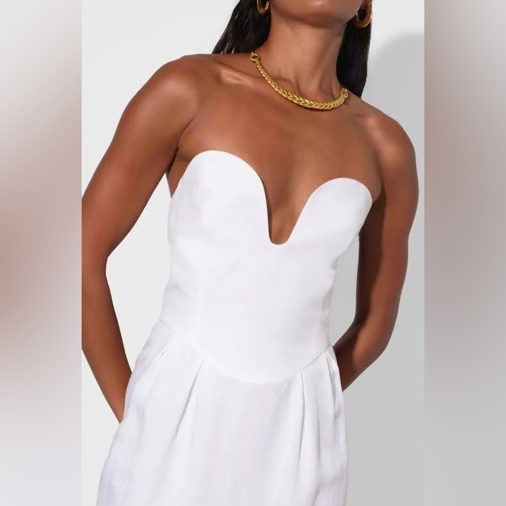 πΊπHPππΊ NWT Mara Hoffman Isla Midi Dress White - Picture 11 of 16